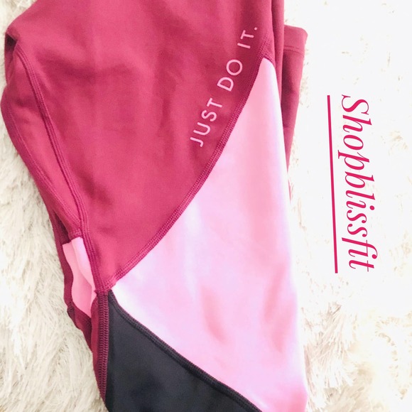 💗CUTE COLOR-BLOCK FITNESS LEGGINGS Nike - Picture 4 of 8